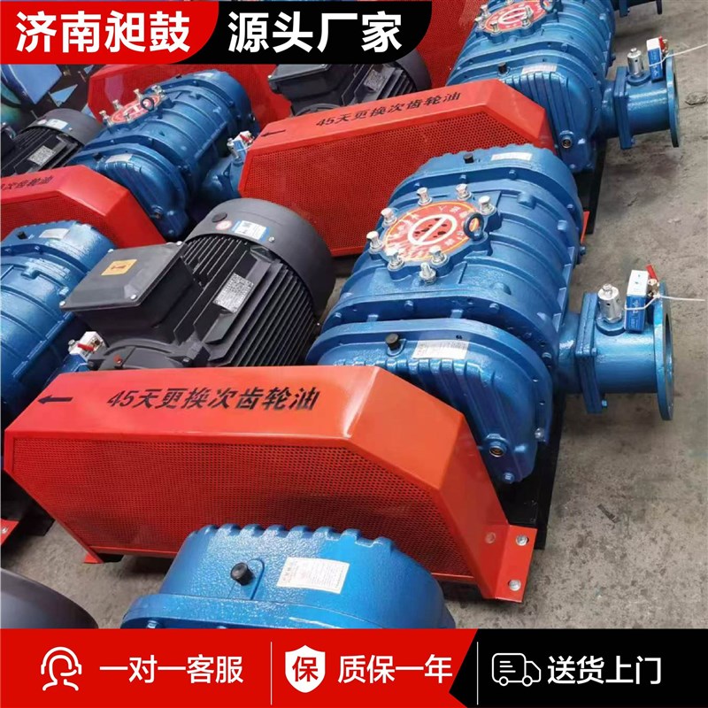 罗茨风机污水处理风量大低噪D音水产养殖工业用罗茨风机