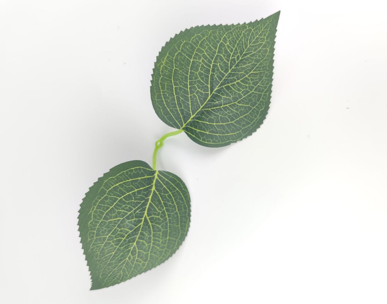 仿真绣球叶丝网花叶子材料配件可叶菊花叶仿真花叶假叶绢布批发