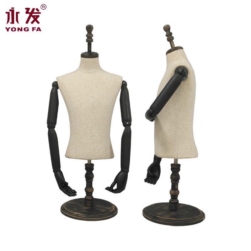模特橱窗展示模特道具包布成人z女半身模特服装展示道具木手男半