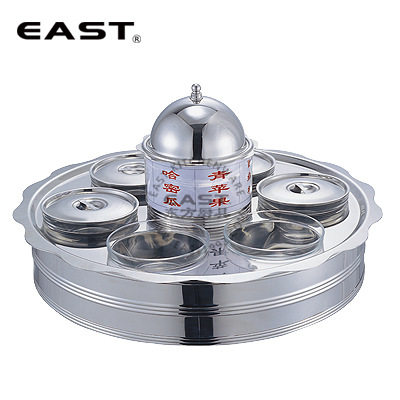 东方厨具旋转式六格味料架