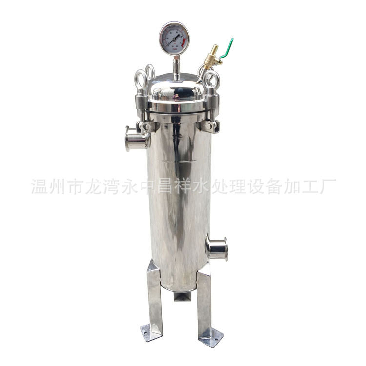 不锈钢加厚侧进内丝袋式过滤器