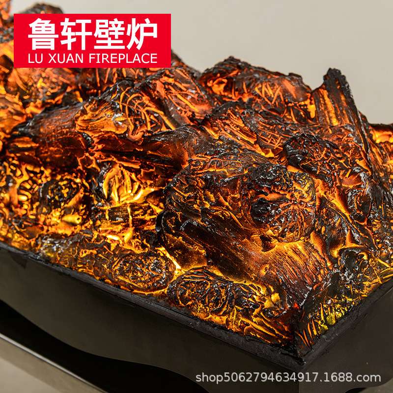 壁炉芯仿真火装饰仿真假碳电子壁炉酒店LED灯酒吧KTV装饰灯具裸碳