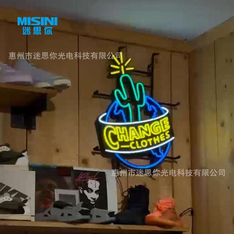 闪动霓虹灯发光字牌外贸LED霓虹灯一体成型亚克力霓虹灯批量制作