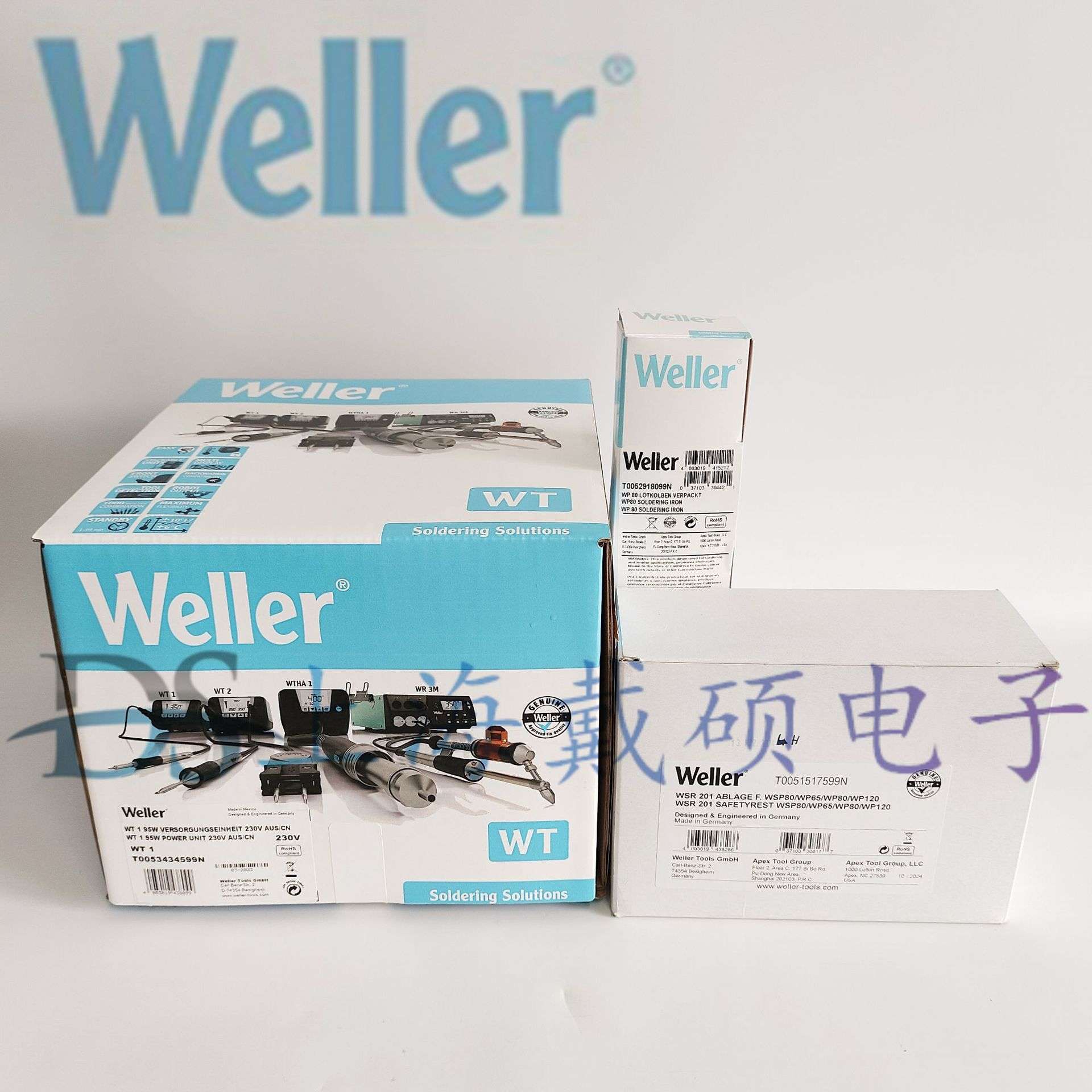 德国 Weller 威乐 WT1013 无铅焊台 80W 大功率 恒温数显电烙铁