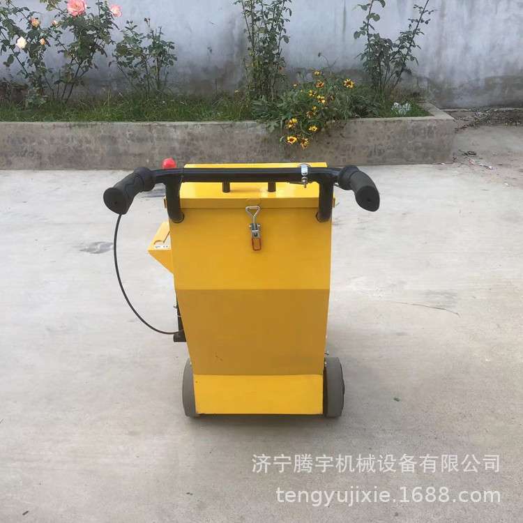 电动手推式凿毛机腾宇混凝土路面凿毛锤400宽汽油 桥面拉毛机现货