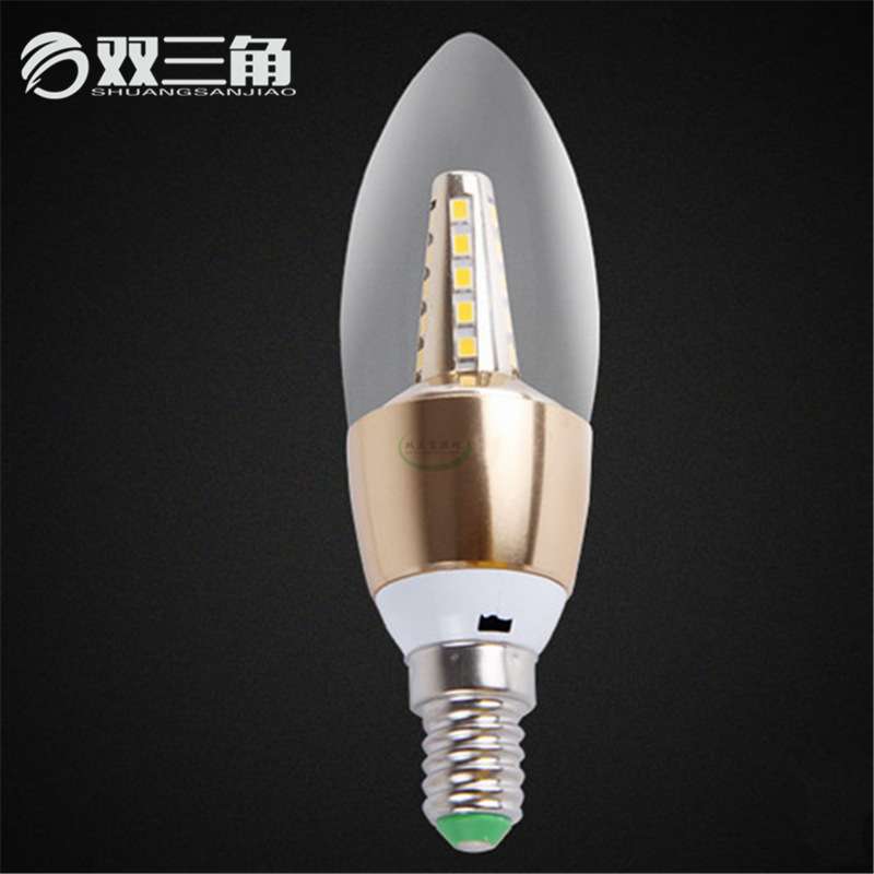 LED蜡烛灯  3W 5W新款拉尾泡蜡烛灯泡 E14小螺口尖泡led灯泡