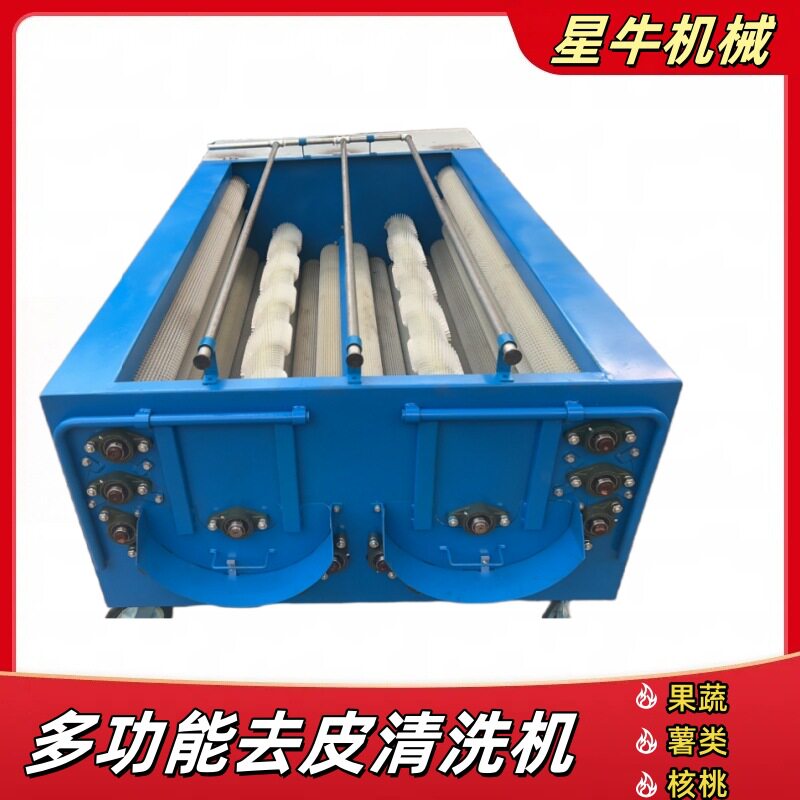 果蔬去皮清洗一体机全自动毛刷