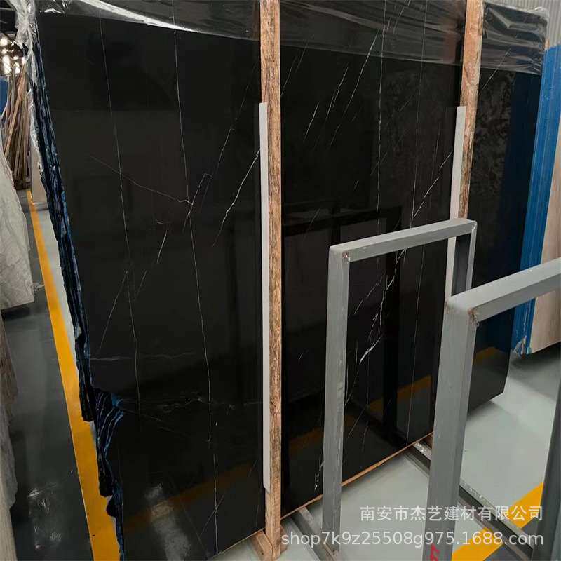 黑白根天然大理石 酒店别墅工程石材室内外装修材料打样工程