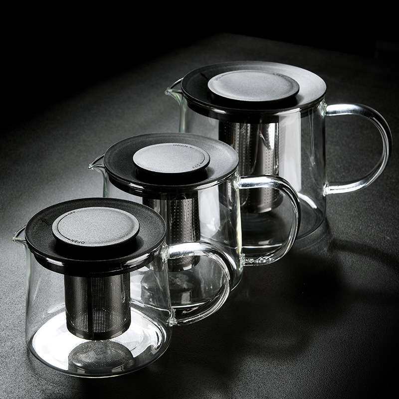 玻璃茶具花茶壶泡茶器家用带过滤内胆烧水壶泡茶煮茶壶大号