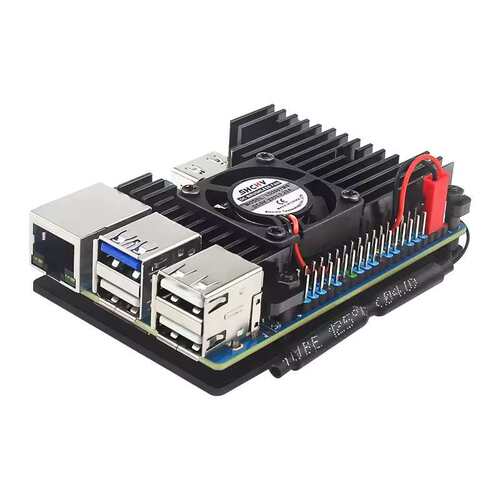 香橙派Orange Pi 3B铝合金外壳 orangePi 3B主板保护壳带散热风扇