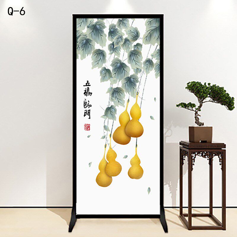 中式屏风隔断墙客厅玄关进门卧室厕所简易遮挡可移动Y现代单扇座