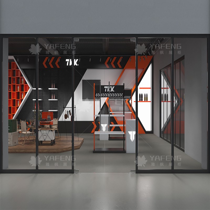 木质烤漆带灯展厅展示柜简约风B多层产品样品展示柜样品展柜展架