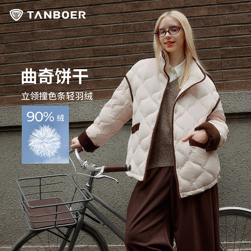 坦博尔羽绒服26新款衬衫式外套潮图片