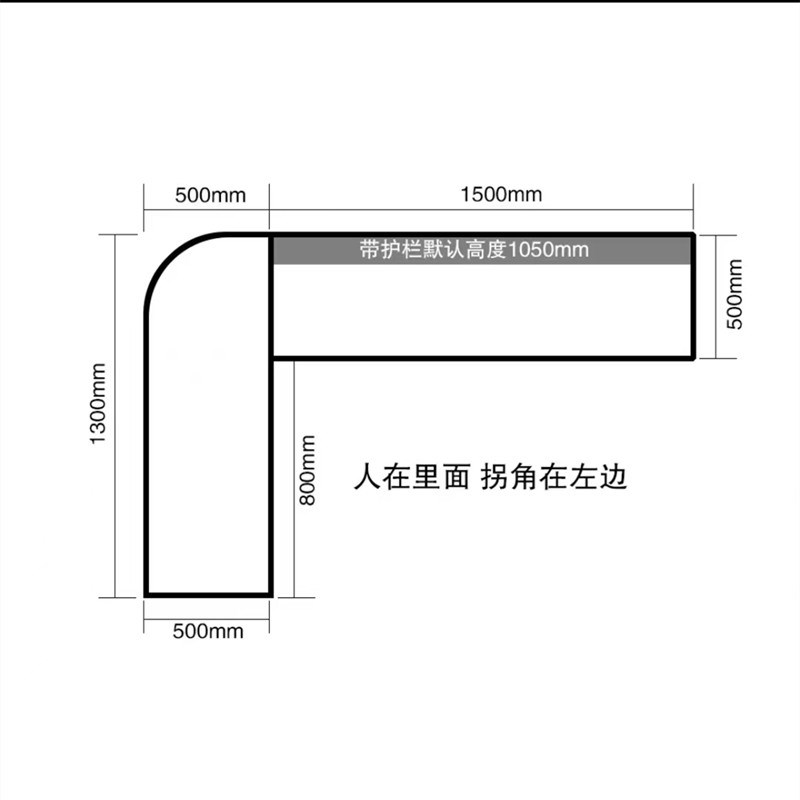 工业风铁艺复古餐厅n火锅店收银台做旧酒吧前台接待台吧台转角柜