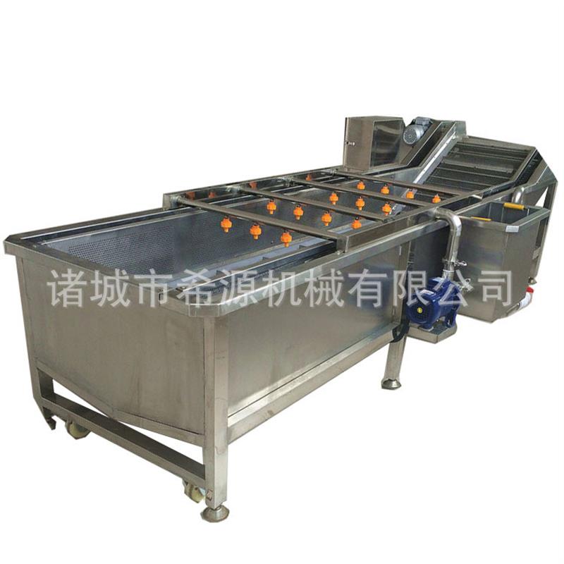 秋葵清洗风干机 果蔬气泡清洗流水线 商用洗菜机 翻转风干机器
