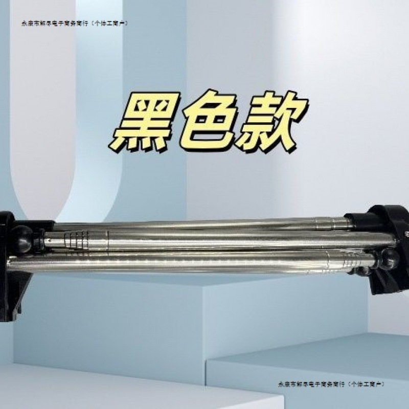 不锈钢伸缩可折叠衣架便携式伸缩折叠晾衣架家用加粗旅行晾衣杆