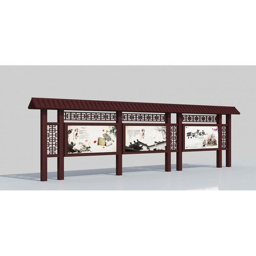 仿古候车亭 新型智能不x锈钢公交车站台太阳能仿古招呼站