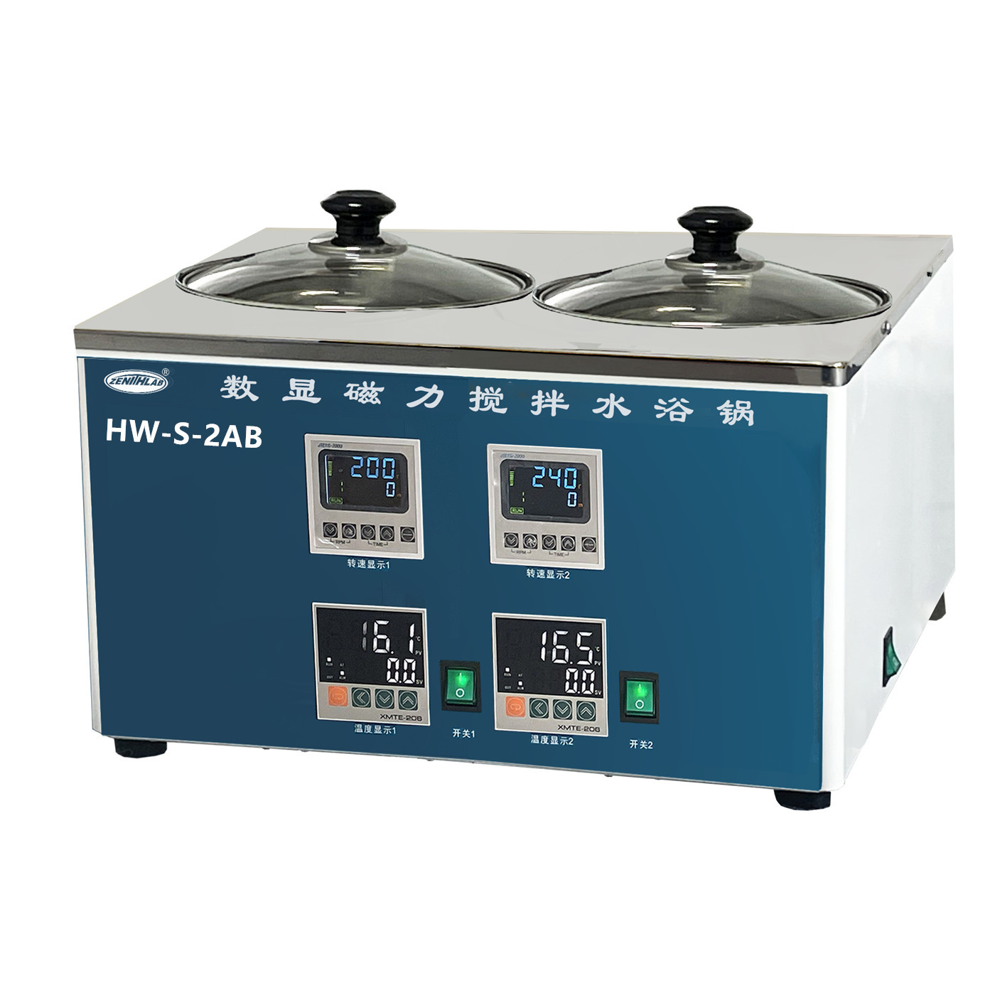 HW-S-2AB磁力搅拌水浴锅  HW-S-8AB磁力搅拌水浴锅 数显温度\速度