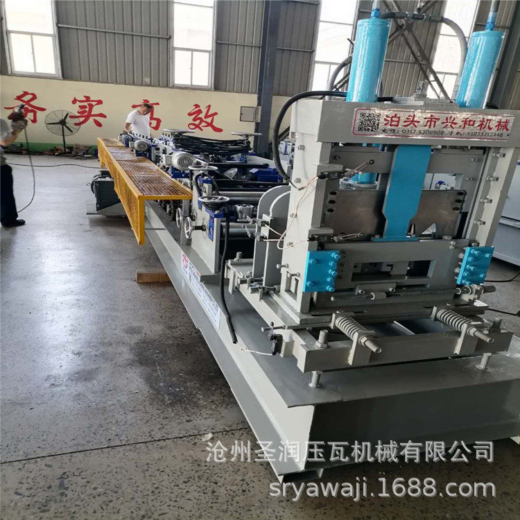 圣润压瓦机 全自动数控c型钢机 冷弯设备厂家80-300型 檩条机