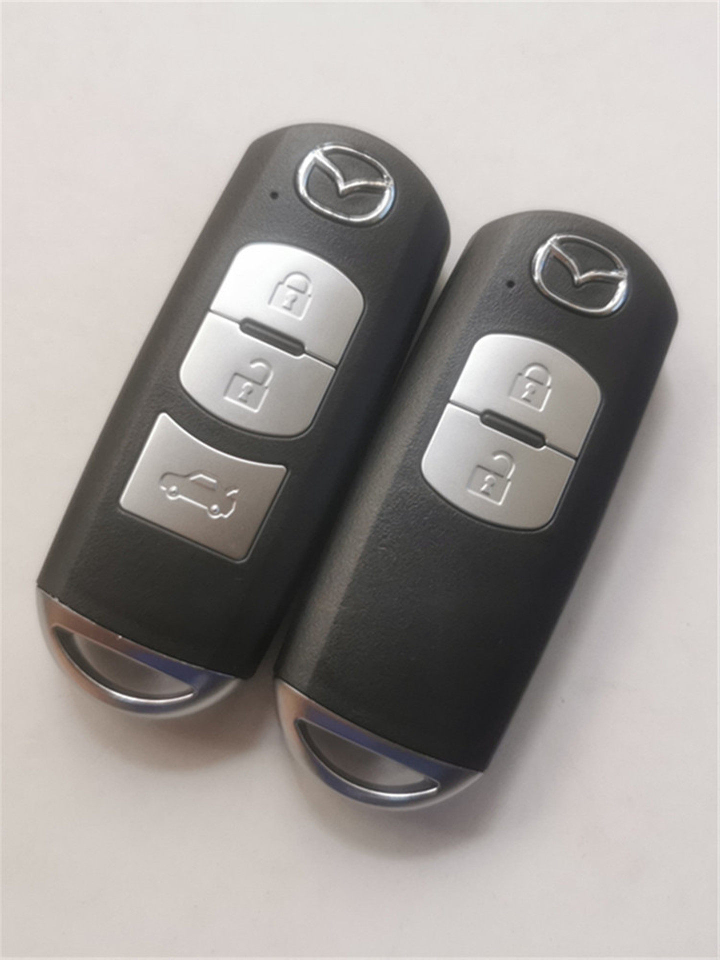 适用于马自达阿特兹CX5CX4昂克赛拉增配汽车遥控智能钥匙外壳替换