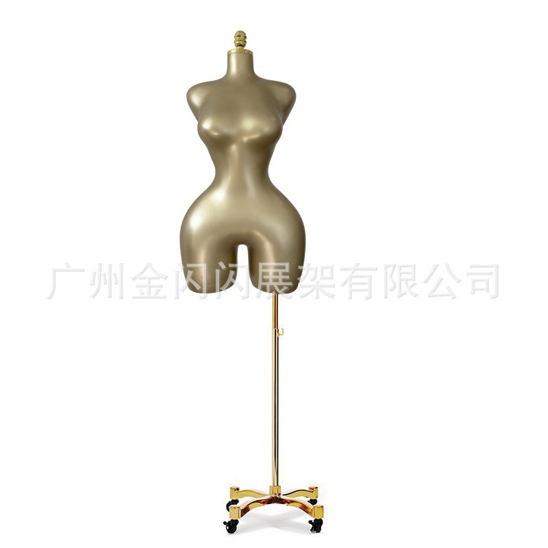 非洲金色烤漆欧美大码p女模特卡戴珊塑料半身大胸大屁股服装店陈