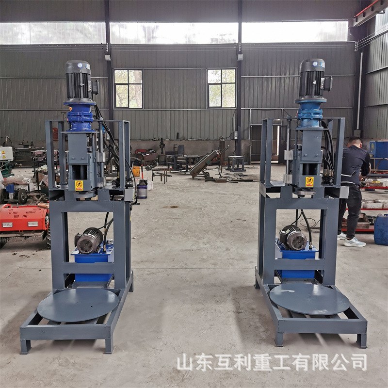 立式半自动废油桶切割机 2v00L油桶底盖开桶机 大铁桶立式切割机
