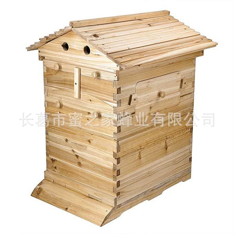 自流蜜蜂箱全套 香杉木煮蜡 意蜂专用自动D取蜜装置 Flow Beehive