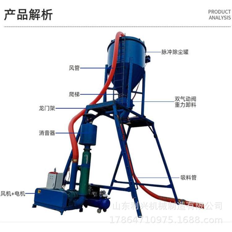 水泥装车气力吸灰机 粉煤灰倒库气力输送机 石灰石粉水泥库清灰机