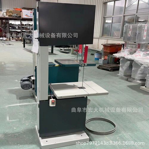 塑料切割用锯条k 立式陶瓷管滑轨推台带锯机  立式木工锯