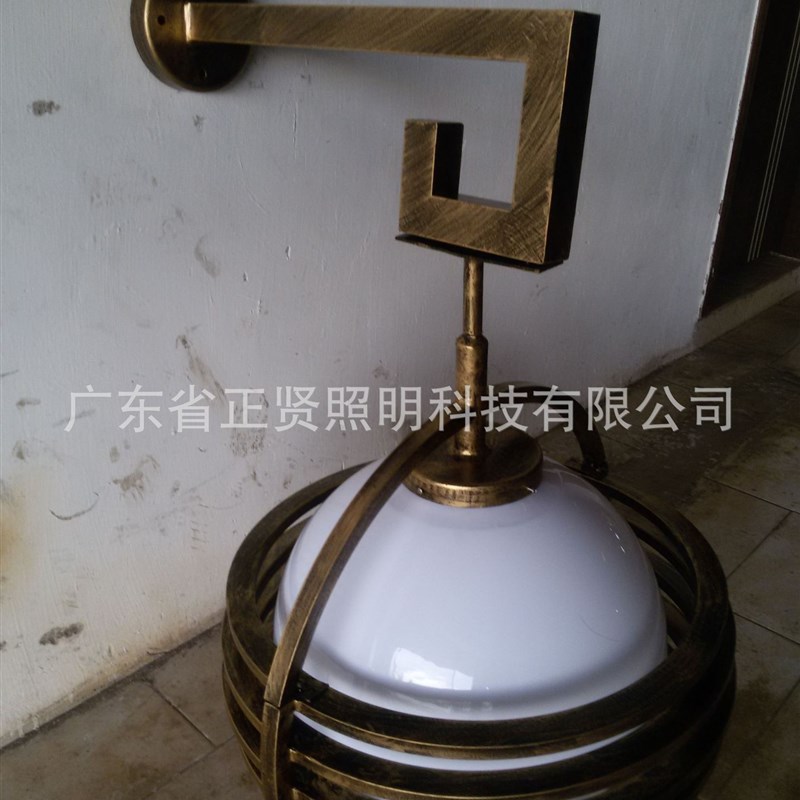 led户外壁灯防水室外墙壁A灯圆形室外壁灯扫古铜环形壁灯