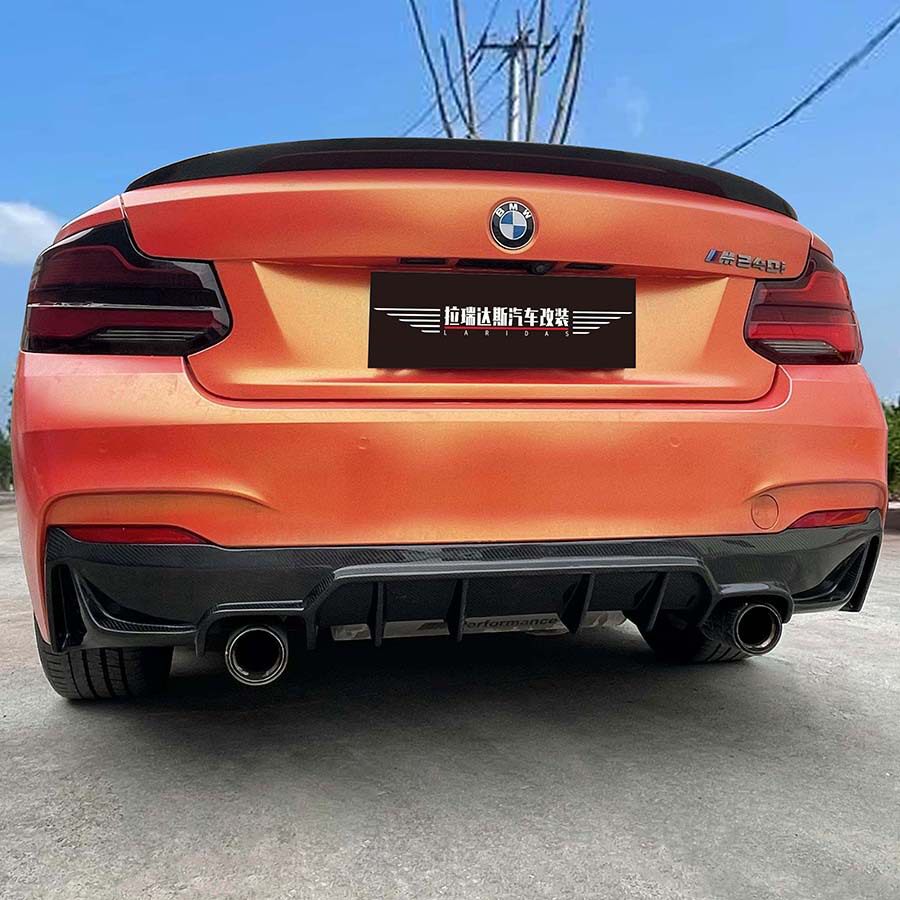 碳纤维后扩散器适用于宝马M235i M240i F22 F23小包围车身套件