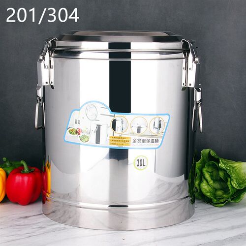 304不锈钢保温桶双层发泡饭y桶食堂加厚商用汤桶奶茶桶粥桶可代发