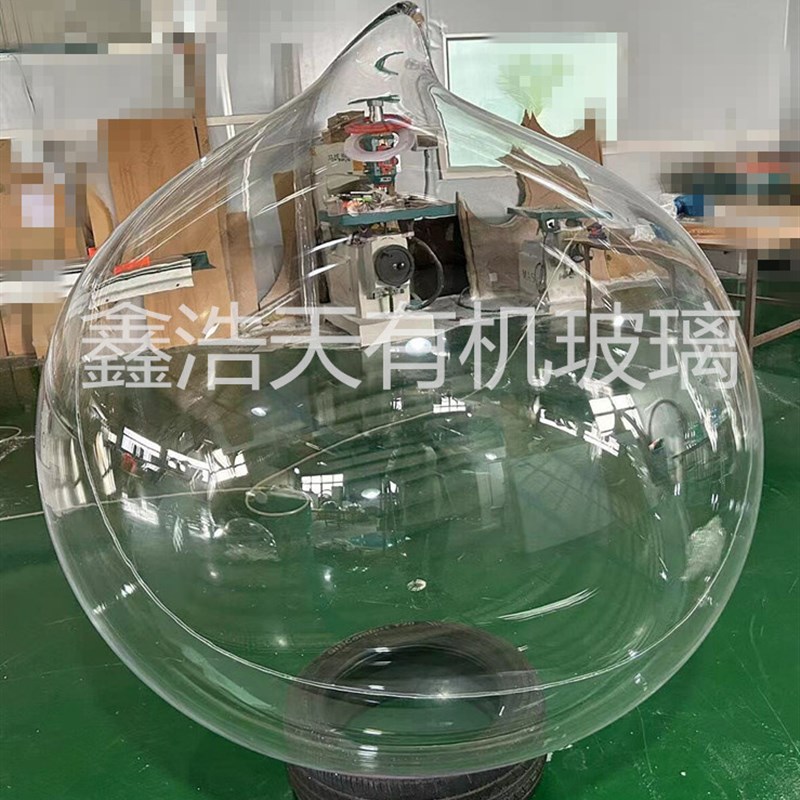 亚克力透明水滴造型磨砂水滴形状美陈道具装饰展示球W透明公仔头