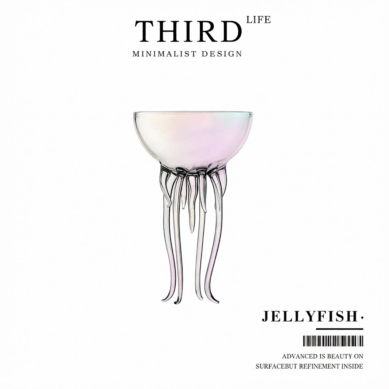 Life's·Jellyfish·高脚马天尼鸡尾酒杯高颜值水母创意杯具|水母