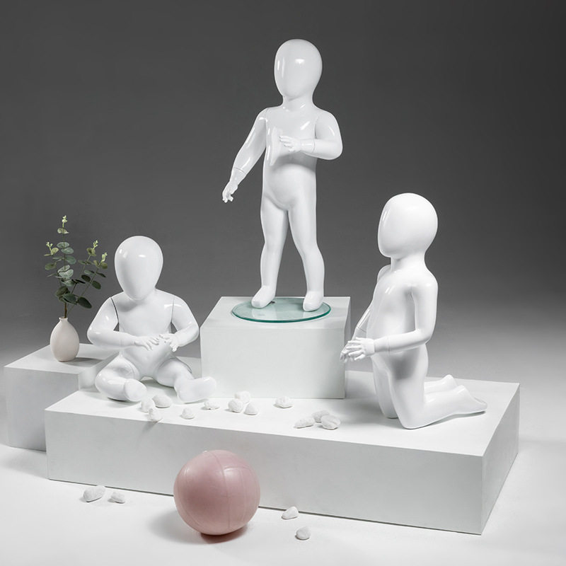 卡通婴幼儿儿童模特道具男女小孩半身橱窗陈列童装店展示架全身