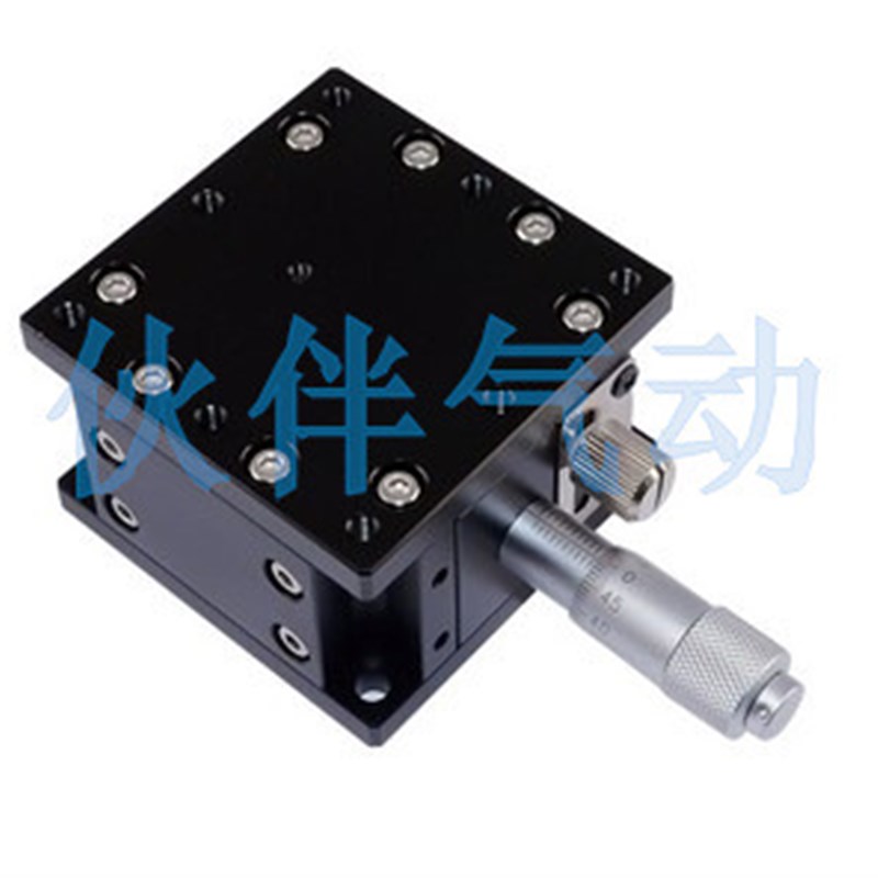 供应 台面60*h60 Z轴 双交叉导轨型水平升降 手动位移平台LZ60-2