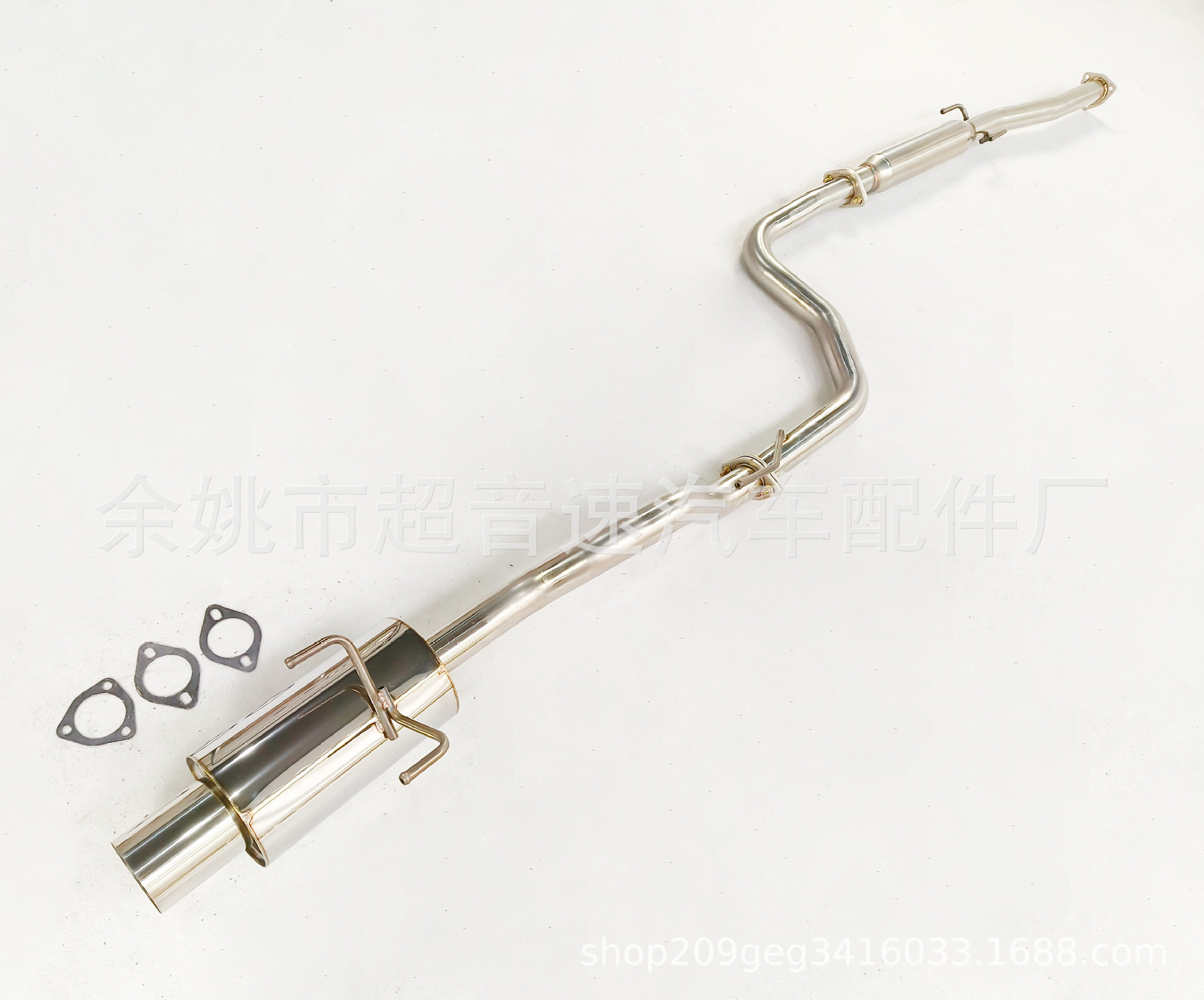 汽车排气系统改装Civic 92-00 2d4d海外仓代发不锈钢猫背排气管