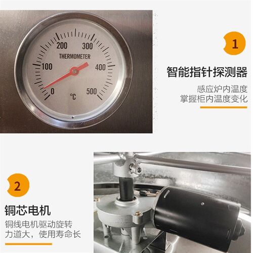 CY-822e电热自动恒温烤鸭炉 商用自动旋转烤鸭炉烤鸡炉烤五花肉炉