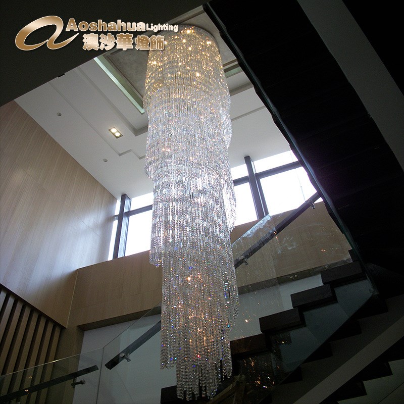 酒店大堂b吊灯 工程山造型水晶吸顶灯 售楼部迎宾楼大厅屏风灯具