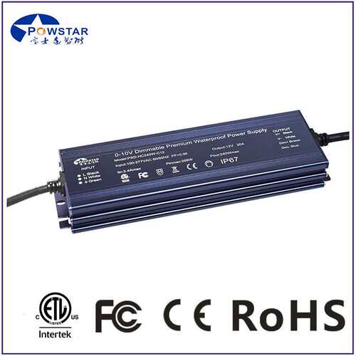 供应DALI调光200W超薄防水恒压开关电源12V24V36V48V