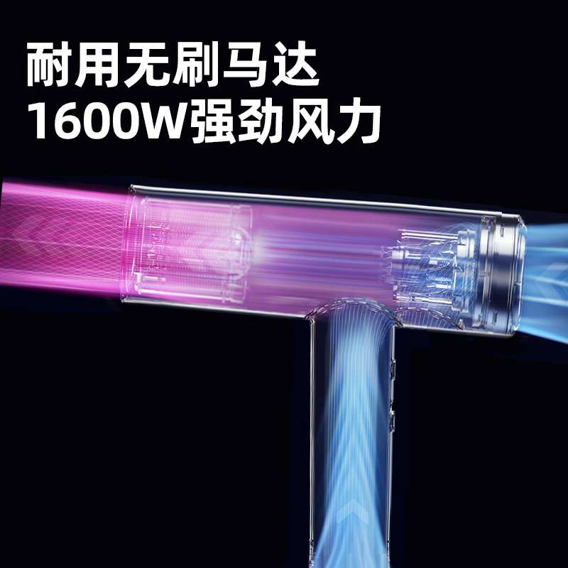跨境新款吹风机无刷高速锤子电吹风大功率吹风筒磁吸风嘴美发电器