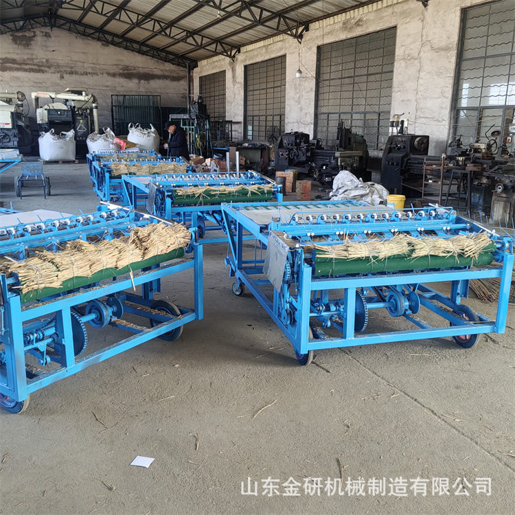 麦秸秆稻草芦苇苇帘机苗木花魁包裹运输草帘机养殖金蝉稻草编织机
