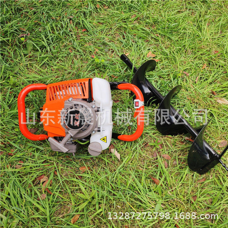 林木种植挖坑机大功率汽油地钻机手提式挖坑机