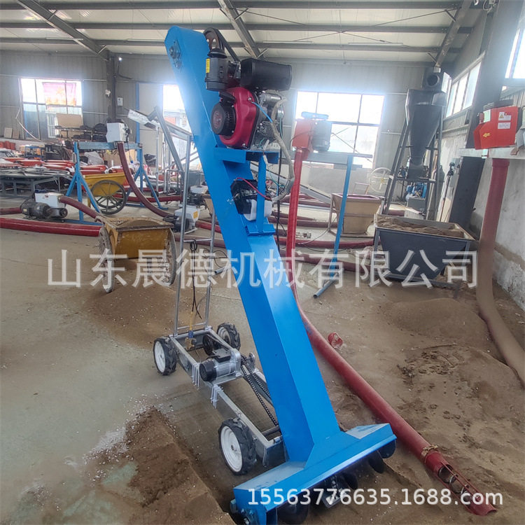 蛟龙式粮食装袋机小麦水稻收粮自走式汽油扒谷机