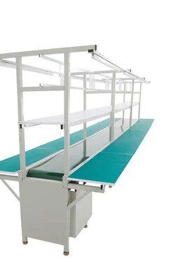世腾防静电工作台工q厂流水线带灯车间双面装配操作平台