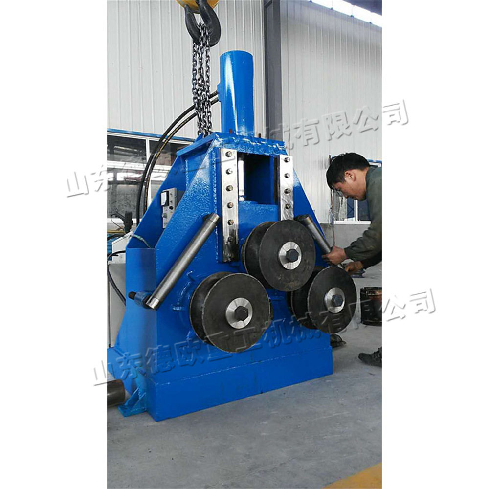 角钢槽钢钢管盘圆机 数控金属型材打圈机 立式扁钢弯曲成型设备