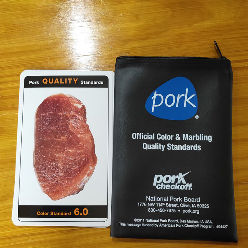 NPPC肉色测定用标准比色板/肉质比色卡/肉质比色板/猪肉比色卡
