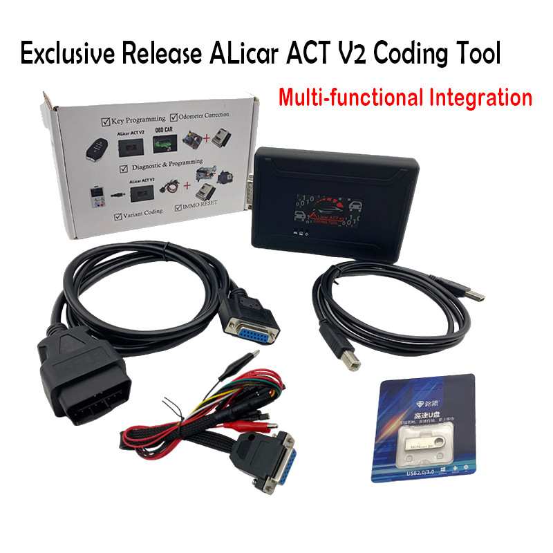 ALicar ACT V2汽车 ECU编程器汽车钥匙里程防盗重置编码工具