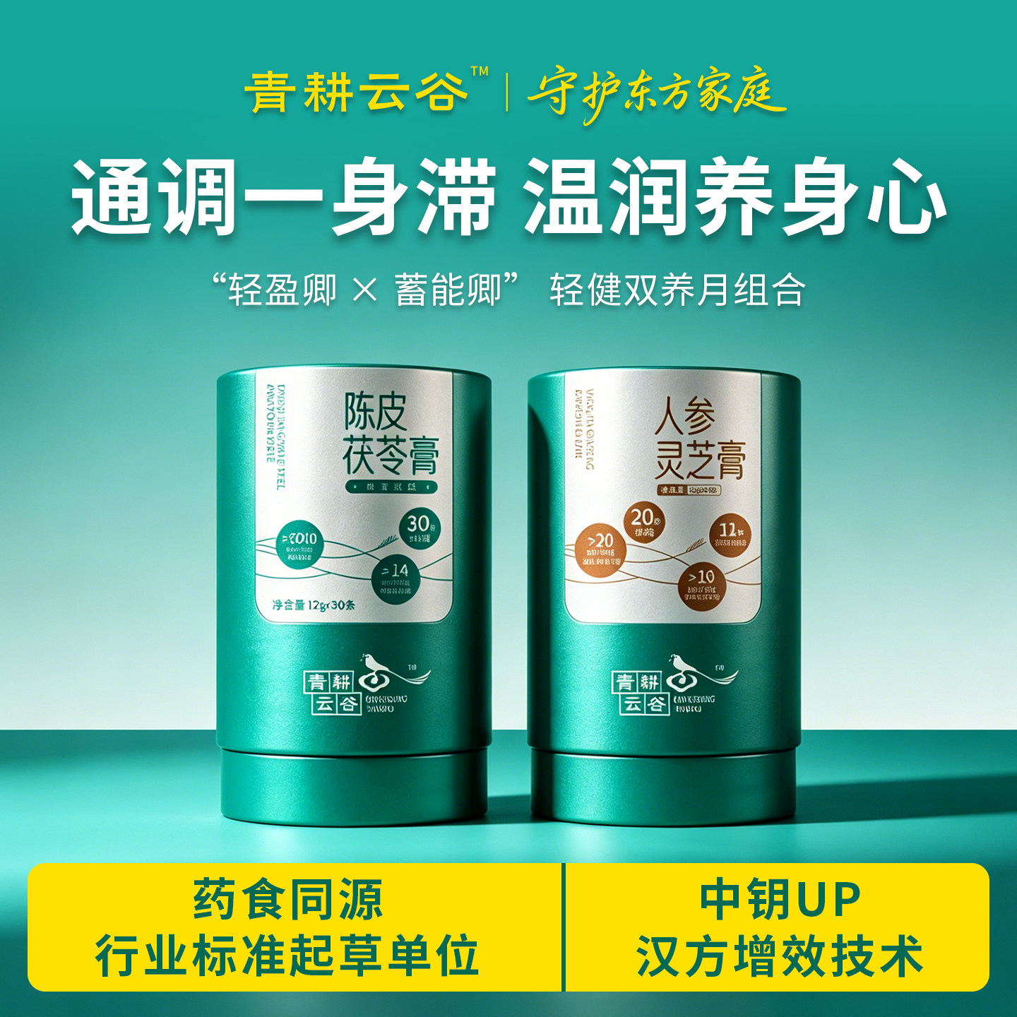 青耕云谷陈皮茯苓膏+灵芝膏