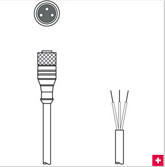 KD DN-M12-5W-P1-150  K-D M8A-4P-2m-FAB  K-D M8A-4P-5m-FAB